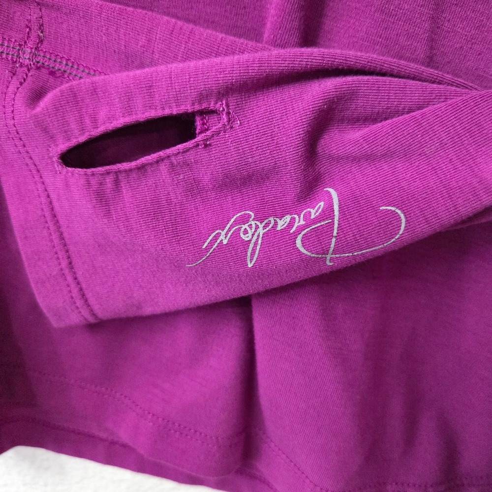 Paradox Merino Blend mock neck base layer 1/4‎ zip purple womens size large - Picture 6 of 9